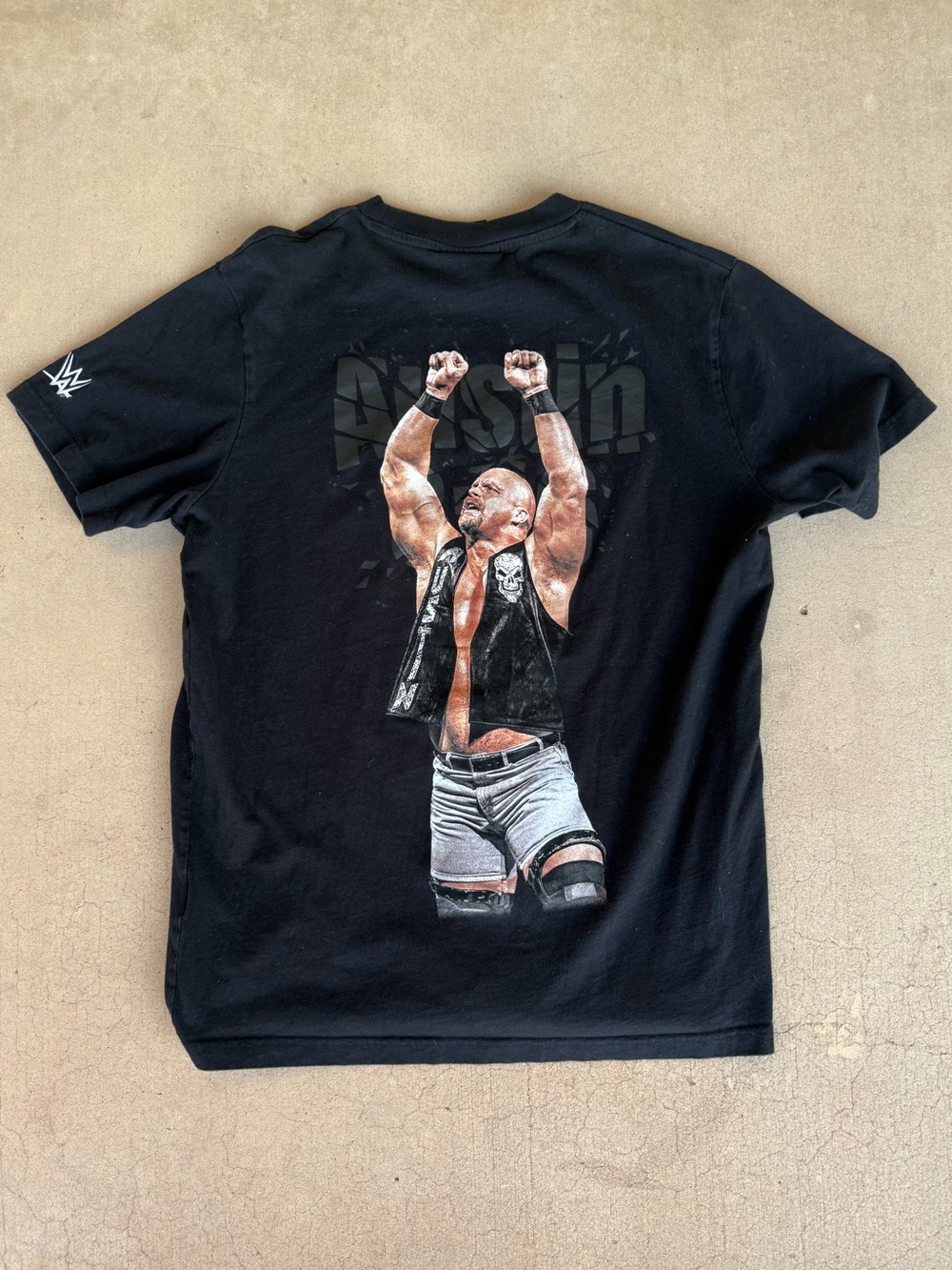 WWE Stone Cold Steve Austin 3:16 Graphic T Shirt Black Size Medium
